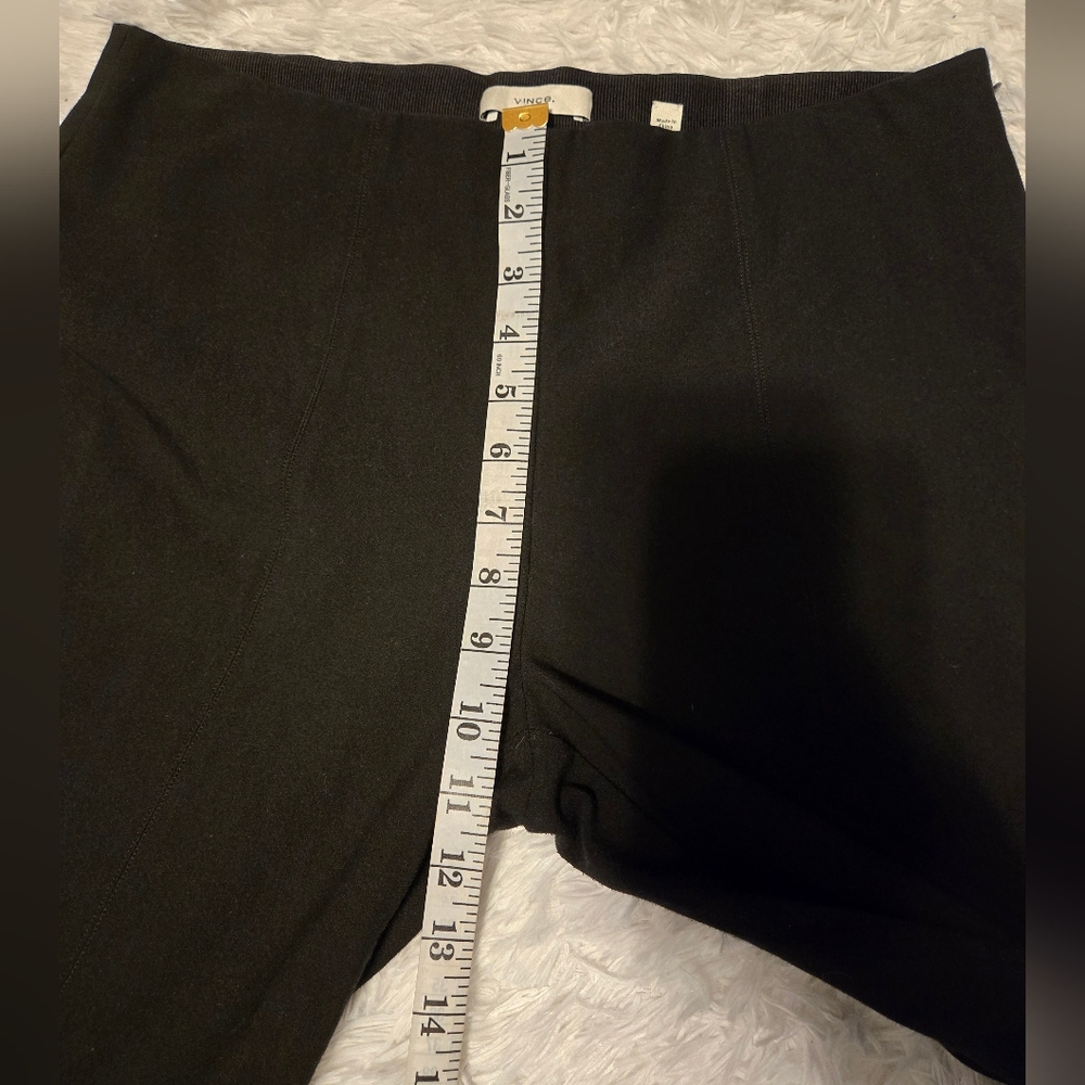 Vince Stitch-Front Seam Leggings Color Black Size L/G - Picture 7 of 16